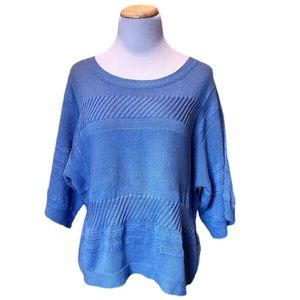 Pendleton Sunset Canyon Blue Wide Neck Pullover Sweater XL